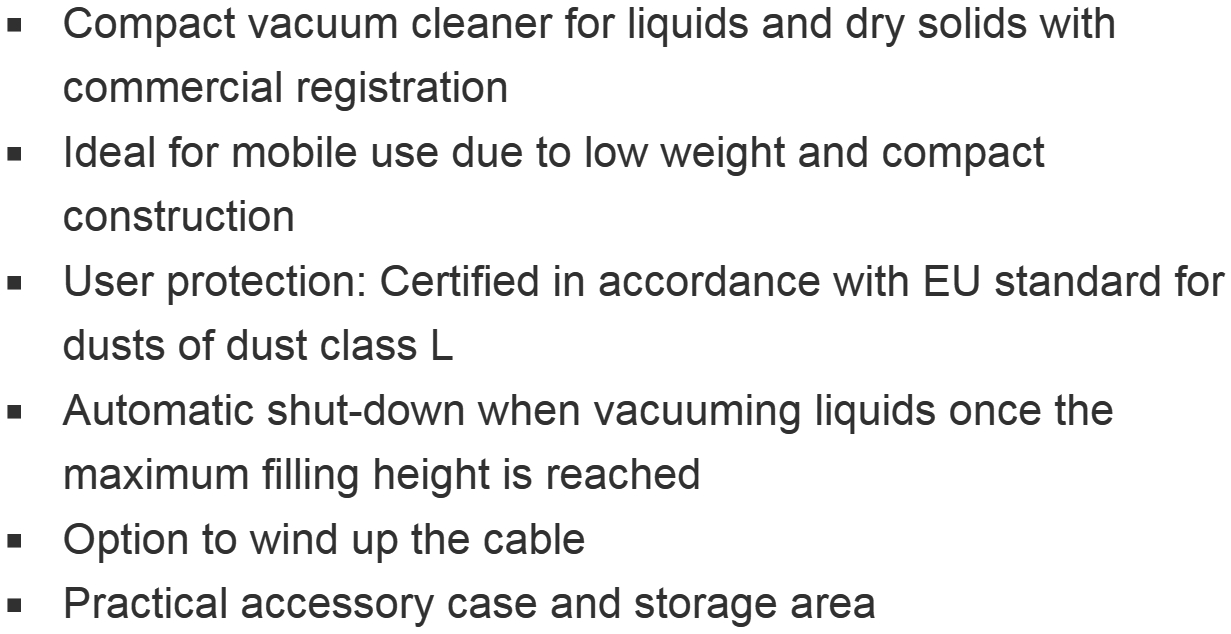 שואבי אבק מטאבו METABO AS 20 L